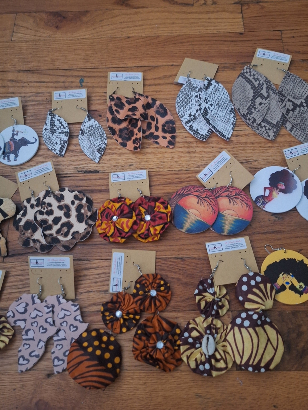 15 Pairs Of African Inspired Earrings. All Are New. 2 Pairs Do Not Have The Tag